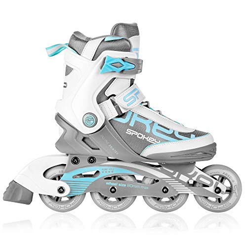 Prime Pro - Patines en línea para adultos hasta un peso máximo de 100 kg, guías de aluminio, rodamientos ABEC-9 de carbono, ruedas de poliuretano 82 A, tamaño de las ruedas: diámetro de 80 mm