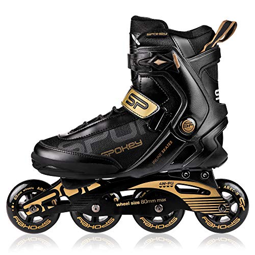 Prime Pro - Patines para adultos de hasta 100 kg de peso, guías de aluminio, rodamientos de carbono ABEC-9, ruedas de poliuretano 82A, diámetro de rueda 80 mm Prime Pro - Patines para adultos de hasta 100 kg de peso, guías de aluminio, rodamientos de carbono ABEC-9, ruedas de poliuretano 82A, diámetro de rueda 80 mm