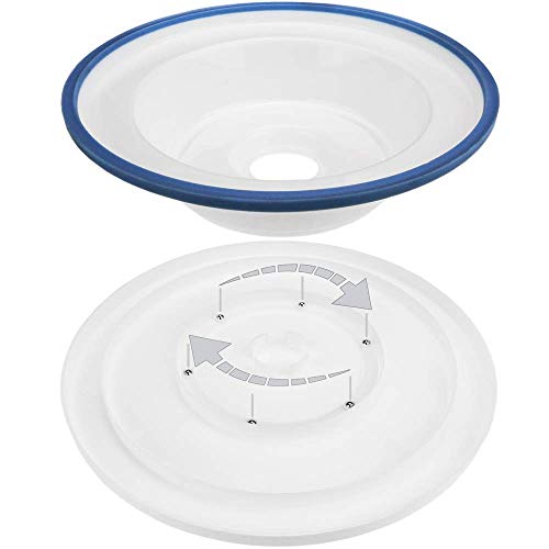 PrimeMatik - Base giratoria para Pasteles de 28 cm Profesional. Plataforma Rotatoria de Color Blanco