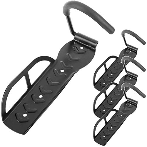 PrimeMatik - Gancho para Colgar Bicicleta en la Pared Paquete de 4 Unidades PrimeMatik - Gancho para Colgar Bicicleta en la Pared Paquete de 4 Unidades