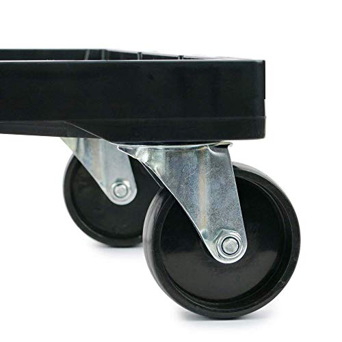 PrimeMatik - Plataforma con Ruedas para Transporte de Cajas eurobox 60 x 40 cm PrimeMatik - Plataforma con Ruedas para Transporte de Cajas eurobox 60 x 40 cm