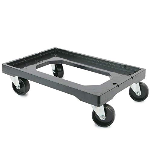 PrimeMatik - Plataforma con Ruedas para Transporte de Cajas eurobox 60 x 40 cm PrimeMatik - Plataforma con Ruedas para Transporte de Cajas eurobox 60 x 40 cm