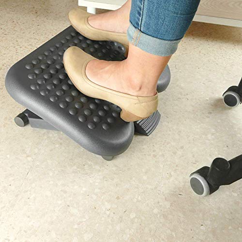 PrimeMatik - Reposapiés con Plataforma Ajustable de plástico 460 x 340 mm 3 Niveles PrimeMatik - Reposapiés con Plataforma Ajustable de plástico 460 x 340 mm 3 Niveles