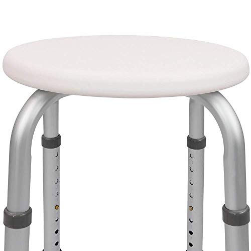 PrimeMatik - Taburete de Ducha Redondo 32cm Antideslizante Regulable en Altura PrimeMatik - Taburete de Ducha Redondo 32cm Antideslizante Regulable en Altura