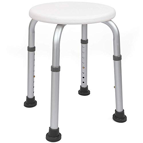 PrimeMatik - Taburete de Ducha Redondo 32cm Antideslizante Regulable en Altura PrimeMatik - Taburete de Ducha Redondo 32cm Antideslizante Regulable en Altura