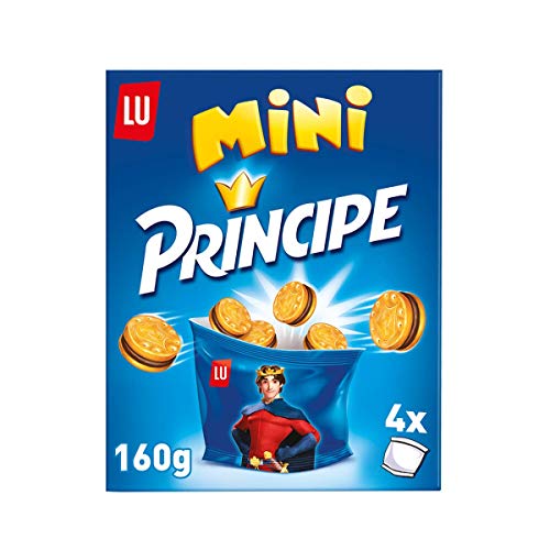 Príncipe Mini - Galletas Rellenas de Chocolate con Leche en Formato Mini - 4 Bolsitas para Llevar, 160 g Príncipe Mini - Galletas Rellenas de Chocolate con Leche en Formato Mini - 4 Bolsitas para Llevar, 160 g