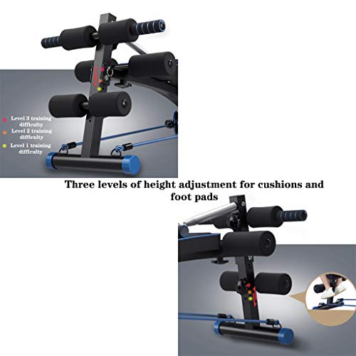 Priority Culture Máquinas de Espalda Taburete Ajustable De Fitness Equipo para Ejercicios Abdominales En Casa Tabla De Entrenamiento Abdominal Masculino Y Femenino AB Bench Crunch Board