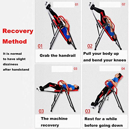 Priority Culture Tabla De Inversion Tabla De Gravedad Invertida Máquina De Parada De Manos Puede Soportar 220 Libras Tratar El Dolor Lumbar (Color : Black+Red) Priority Culture Tabla De Inversion Tabla De Gravedad Invertida Máquina De Parada De Manos Puede Soportar 220 Libras Tratar El Dolor Lumbar (Color : Black+Red)