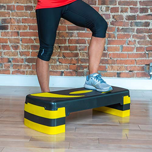 Ideal for Calories Burning Enhancing Coordination and Rehabilitation Exercises 10/15/20CM 3-Level Adjustable Aerobic Step Stepper arteesol Step Steppers for Exercise 