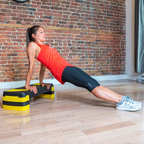 PRISP Step para Fitness 78 cm; Ajustable en 3 Alturas (10/15/20cm); Stepper Aerobic para su Gimnasio en casa; 78 x 28 cm PRISP Step para Fitness 78 cm; Ajustable en 3 Alturas (10/15/20cm); Stepper Aerobic para su Gimnasio en casa; 78 x 28 cm