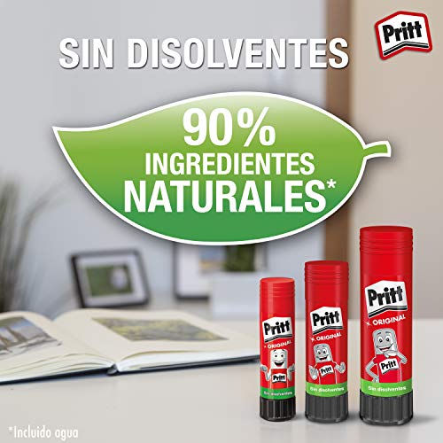 Pritt Barra Adhesiva, pegamento infantil seguro para niños para hacer manualidades, cola universal de adhesión fuerte para estuche y oficina, 1x11 g y 1x22 g Pritt Stick