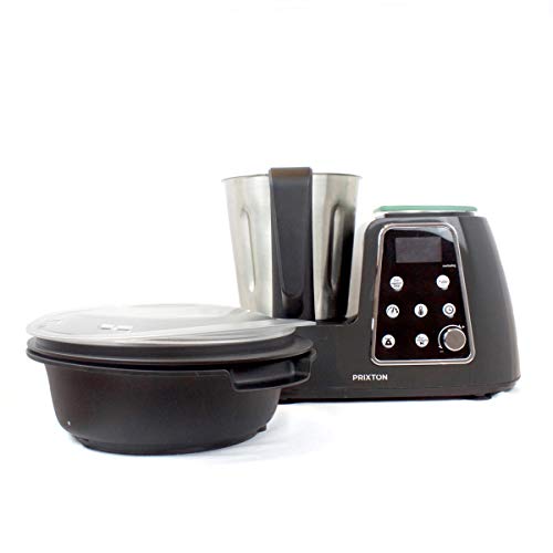 PRIXTON Kitchen Gourmet KG200 - Robot de Cocina Multifunción Programable con Accesorios, Acero Inoxidable PRIXTON Kitchen Gourmet KG200 - Robot de Cocina Multifunción Programable con Accesorios, Acero Inoxidable
