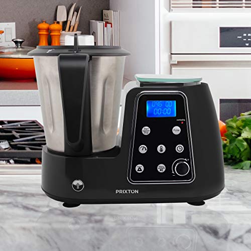 PRIXTON Kitchen Gourmet KG200 - Robot de Cocina Multifunción Programable con Accesorios, Acero Inoxidable PRIXTON Kitchen Gourmet KG200 - Robot de Cocina Multifunción Programable con Accesorios, Acero Inoxidable