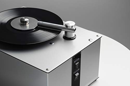 Pro-Ject VC-S2 ALU, máquina de limpieza de discos de vinilo y 78 rpm de goma laca, color plateado