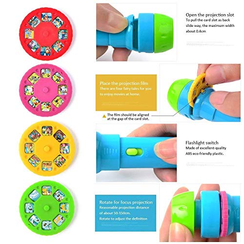 PROACC Proyector para niños Historia Story Proyector Proyección Antorcha para Linterna Baby Flashlight Juguete, 4 Temas para 32 imágenes, Baby Bedtime Educativo Juguete Regalo para Niños (pequeña) PROACC Proyector para niños Historia Story Proyector Proyección Antorcha para Linterna Baby Flashlight Juguete, 4 Temas para 32 imágenes, Baby Bedtime Educativo Juguete Regalo para Niños (pequeña)
