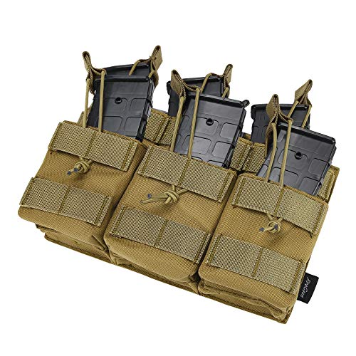 ProCase Bolsa de Cartucho Táctica, Cartuchera con Correa Elástica para Cargador Munición de AK AR M4 M16 -Caqui ProCase Bolsa de Cartucho Táctica, Cartuchera con Correa Elástica para Cargador Munición de AK AR M4 M16 -Caqui