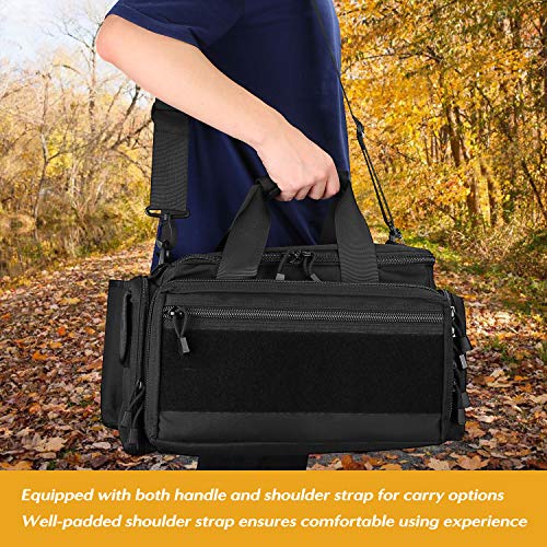 ProCase Bolsa Táctica Grande para Armas al Campo Disparo, Gran Bolsa de Lona Acolchada para Pistola Cargador Munición, Bolso Estilo Militar para Caza, Disparo Deportivo, Campo de Tiro -Negro ProCase Bolsa Táctica Grande para Armas al Campo Disparo, Gran Bolsa de Lona Acolchada para Pistola Cargador Munición, Bolso Estilo Militar para Caza, Disparo Deportivo, Campo de Tiro -Negro