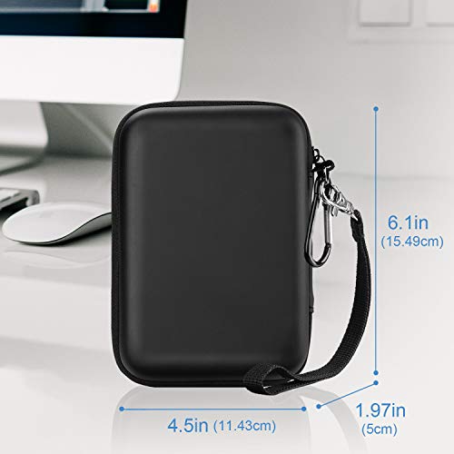 Procase Estuche Universal para 2 Discos Duros Externos 2,5", Funda de Viaje Antigolpes para Toshiba Canvio Basics/WD Elements/My Passport/Seagate Expansion/Backup Plus, SSD 2,5" 1TB 2T 4T -Negro Procase Estuche Universal para 2 Discos Duros Externos 2,5", Funda de Viaje Antigolpes para Toshiba Canvio Basics/WD Elements/My Passport/Seagate Expansion/Backup Plus, SSD 2,5" 1TB 2T 4T -Negro