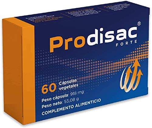 Prodisac ® Forte | Energía natural | Acción instantánea | 60 cápsulas vegetales de alta concentración | Nº RGSEAA: 26.018330/M.