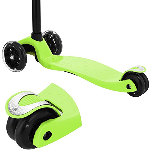 Profun Patinete 4 Ruedas Patinete para Niños de 3-10 Años Patinete Niño con Freno Altura del Manillar Ajustable Patinete Niña con Luces Led Patinetes para Niñas Diseño Desmontable - Verde Profun Patinete 4 Ruedas Patinete para Niños de 3-10 Años Patinete Niño con Freno Altura del Manillar Ajustable Patinete Niña con Luces Led Patinetes para Niñas Diseño Desmontable - Verde
