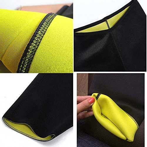 Progoco Pantalones Cortos Suana Deportivos Mujer de Neopreno Sauna Pants para Sudoración,Quema Grasa,Adelgazante Talla L