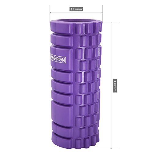PROIRON Fitness Rodillo de Espuma Foam Roller Pequeño Pilates para Masajes, de Tejido Profundo para Muscular Fitness Pilates Yoga 14 x 33cm, Peso Ligero PROIRON Fitness Rodillo de Espuma Foam Roller Pequeño Pilates para Masajes, de Tejido Profundo para Muscular Fitness Pilates Yoga 14 x 33cm, Peso Ligero