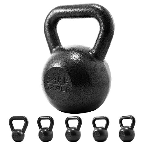 PROIRON Pesa Rusa de Hierro Fundido, Kettlebell 24kg para fisicoculturismo y Entrenamiento con Pesas PROIRON Pesa Rusa de Hierro Fundido, Kettlebell 24kg para fisicoculturismo y Entrenamiento con Pesas