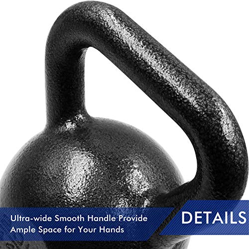 PROIRON Pesa Rusa de Hierro Fundido, Kettlebell 24kg para fisicoculturismo y Entrenamiento con Pesas