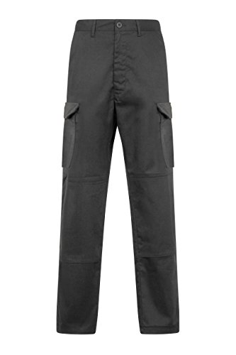 ProLuxe Endurance - Pantalones Tipo Cargo, de Combate, con Bolsillos para Rodillera y Costuras reforzadas, Negro 42T