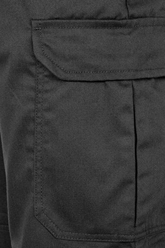 ProLuxe Endurance - Pantalones Tipo Cargo, de Combate, con Bolsillos para Rodillera y Costuras reforzadas, Negro 42T