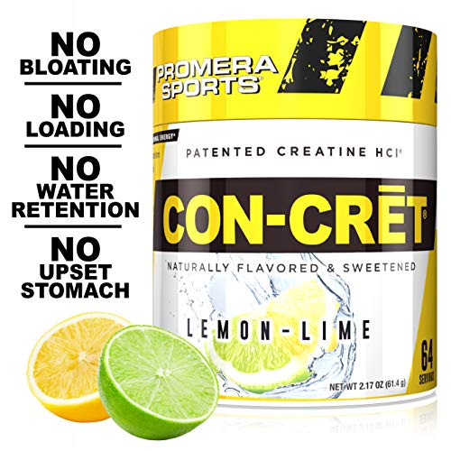 ProMera Sports PROMER Deportes Con-Cret, el original patentado pura creatina HCl para aumentar el rendimiento, resistencia y fuerza, 64 Porciones ProMera Sports PROMER Deportes Con-Cret, el original patentado pura creatina HCl para aumentar el rendimiento, resistencia y fuerza, 64 Porciones