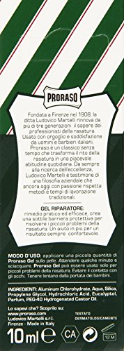 Proraso Gel Cortasangre (astringente), Verde - 10 ml