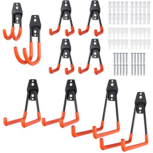 Proster 10 Pcs Gancho Pesado de Pared Soporte de Pared Ganchos Pesados para Colgar Bici Herramientas Escaleras Colgador con 2 Tornillos de Fijación en Taller Almacen Casa Garaje Tiendas Proster 10 Pcs Gancho Pesado de Pared Soporte de Pared Ganchos Pesados para Colgar Bici Herramientas Escaleras Colgador con 2 Tornillos de Fijación en Taller Almacen Casa Garaje Tiendas