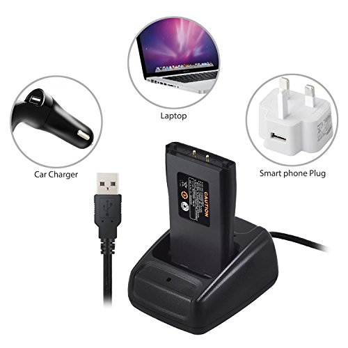 Proster Walkie Talkie Recargables, Walky Talky Profesionales 16 Canales, CTCSS DCS, con Auricular Incorporado Antorcha de LED y Cargador USB, 2 Pares Proster Walkie Talkie Recargables, Walky Talky Profesionales 16 Canales, CTCSS DCS, con Auricular Incorporado Antorcha de LED y Cargador USB, 2 Pares