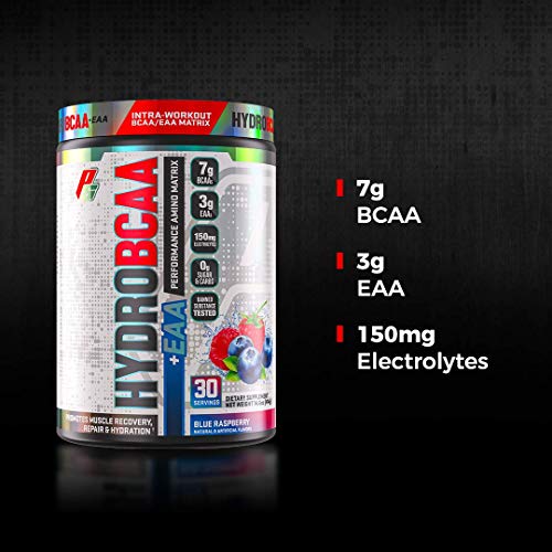 PROSUPPS HydroBCAA 2:1:1 paquete de 30 porciones Aminoácidos ramificados BCAA Leucina Isoleucina Valina Regeneración muscular Sabor del té de Texas