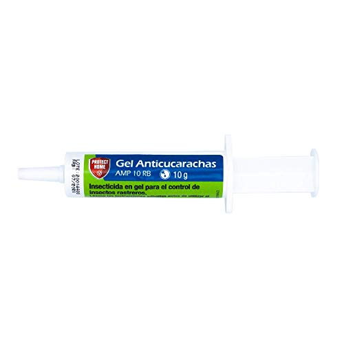 Protect Home Gel Anticucarachas, Cebo de accion inmediata, eficacia Total, 1 jeringuilla Anti Cucarachas, Azul, 1 x 10 gramos Protect Home Gel Anticucarachas, Cebo de accion inmediata, eficacia Total, 1 jeringuilla Anti Cucarachas, Azul, 1 x 10 gramos