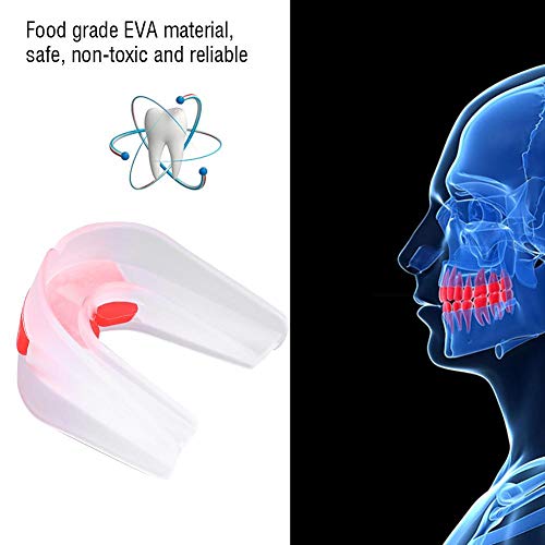 Protector bucal de Doble Cara Adultos Dientes Protector bucal Equipo Protector Lucha Deportes Taekwondo tailandés con Estuche de plástico Transparente Protector bucal de Doble Cara Adultos Dientes Protector bucal Equipo Protector Lucha Deportes Taekwondo tailandés con Estuche de plástico Transparente