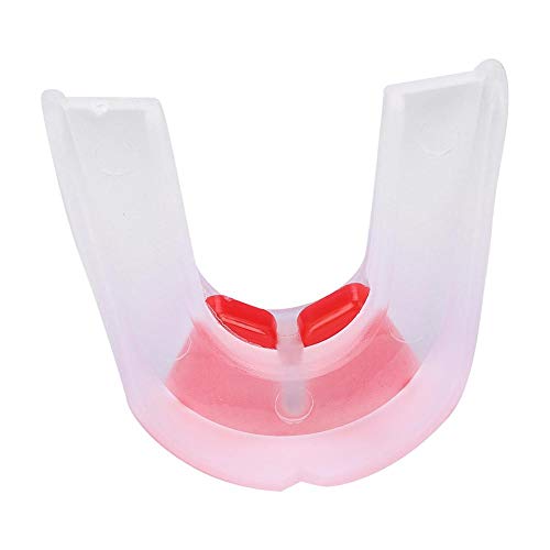 Protector bucal de Doble Cara Adultos Dientes Protector bucal Equipo Protector Lucha Deportes Taekwondo tailandés con Estuche de plástico Transparente