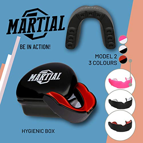 ¡Protector bucal Martial para una respiración Ideal y fácil de Ajustar! Protector bucal de Diferentes Formas. para Artes Marciales, MMA, Boxeo, Kickboxing, Hockey, fútbol - Adultos