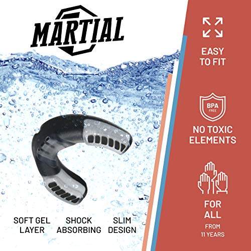 ¡Protector bucal Martial Vindicator para una respiración Ideal y fácil de Ajustar! Protector bucal de Diferentes Formas. para Artes Marciales, MMA, Boxeo, Kickboxing, Hockey, fútbol - Adultos