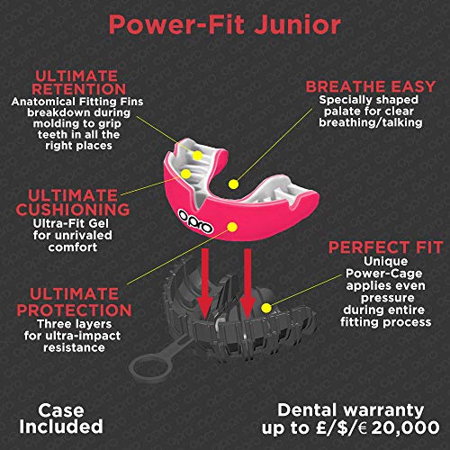Protector bucal OPRO Power-Fit para rugby, hockey, MMA, boxeo, baloncesto y otros deportes de contacto Protector bucal OPRO Power-Fit para rugby, hockey, MMA, boxeo, baloncesto y otros deportes de contacto
