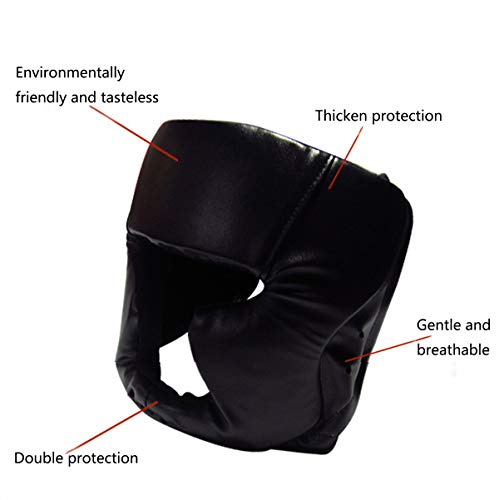 Protector de cabeza para boxeo, protector de cabeza de boxeo, protector de cabeza de entrenamiento extraíble, parrilla facial, protección para las cerca de la boca, casco, casco para artes marciales