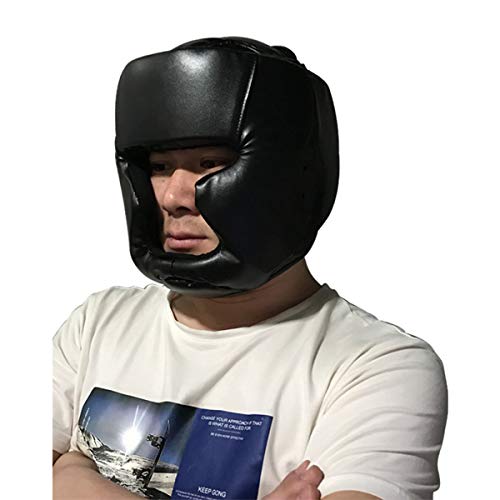 Protector de cabeza para boxeo, protector de cabeza de boxeo, protector de cabeza de entrenamiento extraíble, parrilla facial, protección para las cerca de la boca, casco, casco para artes marciales