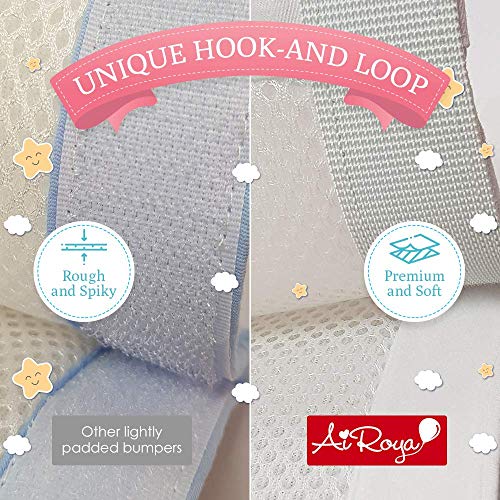 Protector de Cabeza para Cuna Airoya® - Chichonera acolchada de cunas - Malla transpirable - Blanco Protector de Cabeza para Cuna Airoya® - Chichonera acolchada de cunas - Malla transpirable - Blanco