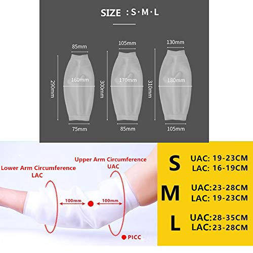 Protector de línea PICC impermeable para ducha, brazo medio albow Cast Cover para niños adultos, (peso: 40-95 kg). Protector de línea PICC impermeable para ducha, brazo medio albow Cast Cover para niños adultos, (peso: 40-95 kg).
