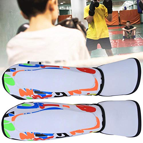 Protector de Pierna para niños, espinilleras, Equipo de protección, Protector de pies, Equipo de protección de Boxeo para Boxeo, Muay Thai, Taekwondo, Entrenamiento, Talla S(Blanco) Protector de Pierna para niños, espinilleras, Equipo de protección, Protector de pies, Equipo de protección de Boxeo para Boxeo, Muay Thai, Taekwondo, Entrenamiento, Talla S(Blanco)