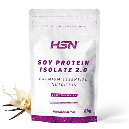 Proteína de Soja Aislada de HSN | Vegan Protein | Proteína Vegana con Stevia | Soy Protein Isolate | Sin Gluten, Sin Colesterol, Sin OMG, Sin Azúcar, Sin Lactosa, Sabor Vainilla, 2 Kg Proteína de Soja Aislada de HSN | Vegan Protein | Proteína Vegana con Stevia | Soy Protein Isolate | Sin Gluten, Sin Colesterol, Sin OMG, Sin Azúcar, Sin Lactosa, Sabor Vainilla, 2 Kg