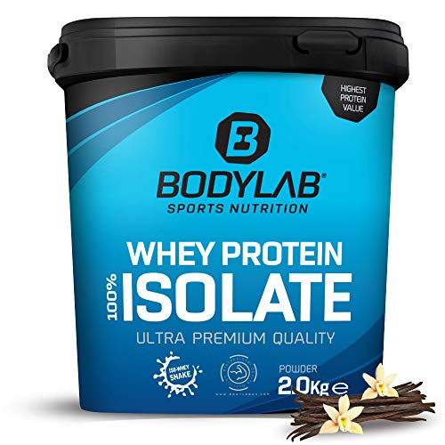 Proteína de suero aislada de Bodylab24 2 kg | Proteína en polvo, batido 100% suero aislado | Favorece la musculación | Proteína aislada concentrada en polvo hasta un 89% de proteína | Vainilla Proteína de suero aislada de Bodylab24 2 kg | Proteína en polvo, batido 100% suero aislado | Favorece la musculación | Proteína aislada concentrada en polvo hasta un 89% de proteína | Vainilla