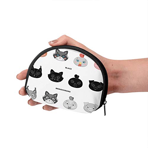 Proteína Mapache Pollo Cerdo bozal Mujeres niñas Shell cosmético Maquillaje Bolsa de Almacenamiento al Aire Libre Compras Monedero Organizador de Cartera Proteína Mapache Pollo Cerdo bozal Mujeres niñas Shell cosmético Maquillaje Bolsa de Almacenamiento al Aire Libre Compras Monedero Organizador de Cartera