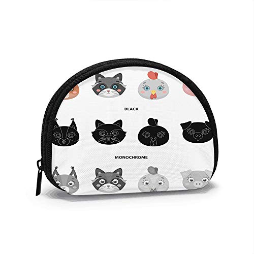 Proteína Mapache Pollo Cerdo bozal Mujeres niñas Shell cosmético Maquillaje Bolsa de Almacenamiento al Aire Libre Compras Monedero Organizador de Cartera Proteína Mapache Pollo Cerdo bozal Mujeres niñas Shell cosmético Maquillaje Bolsa de Almacenamiento al Aire Libre Compras Monedero Organizador de Cartera